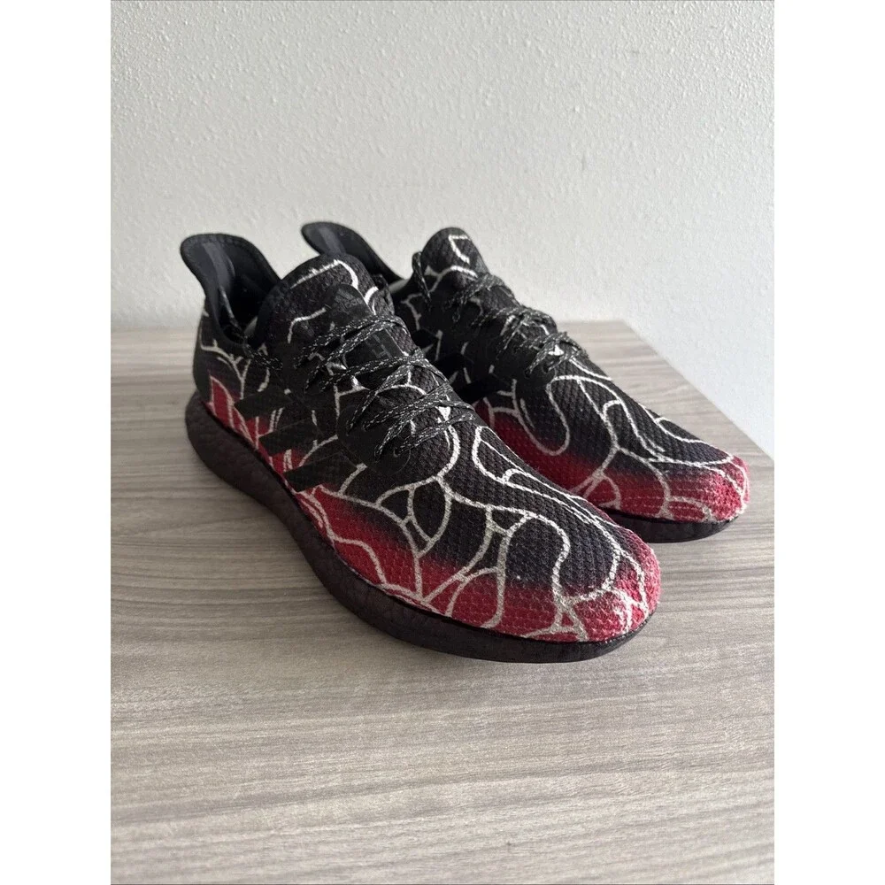 Adidas Speedfactory AM4MLS EF2302 Red Black White Sneakers Men’s Sz 12 Shoes‎